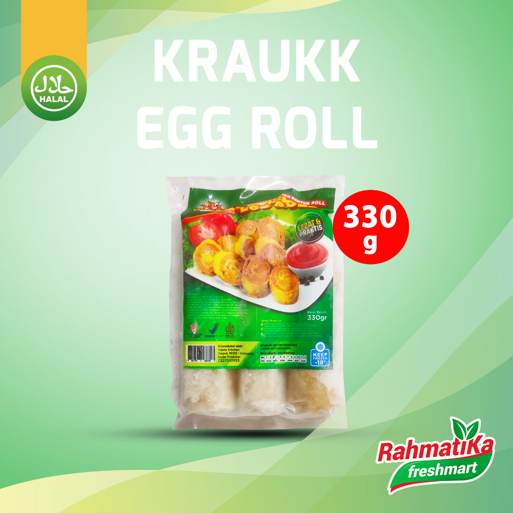 Jual Kraukk Chicken Egg Roll 330 Gram Shopee Indonesia