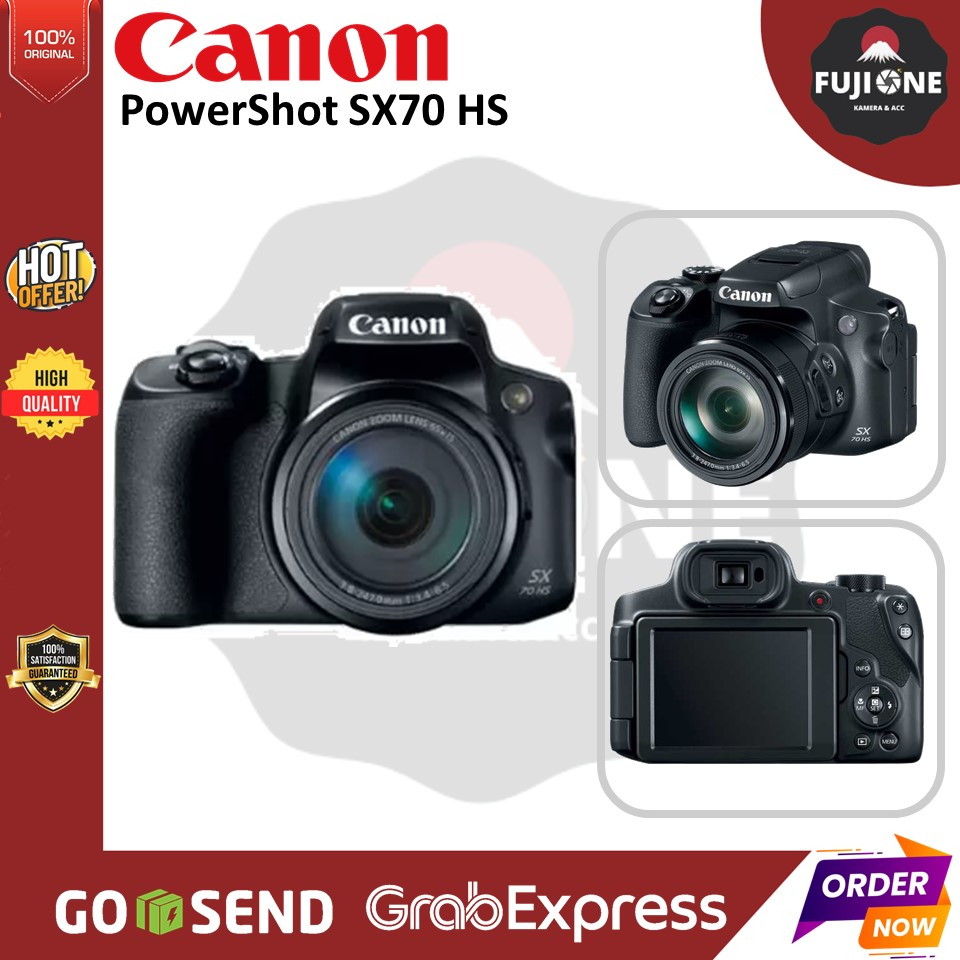 Jual Canon PowerShot SX70 HS Digital Kamera Zoom - Garansi Resmi