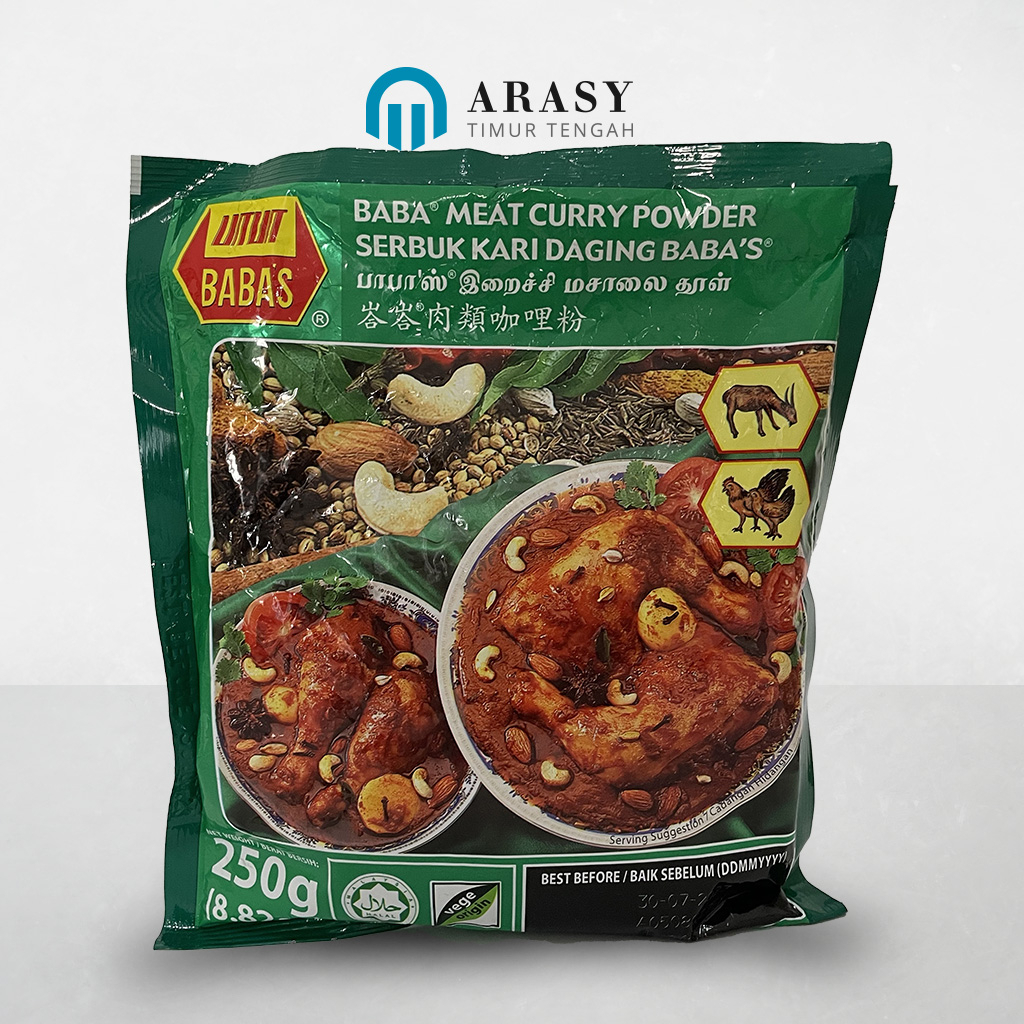 Jual BUMBU KARI BABAS Babas meat curry powder 250gr Shopee Indonesia