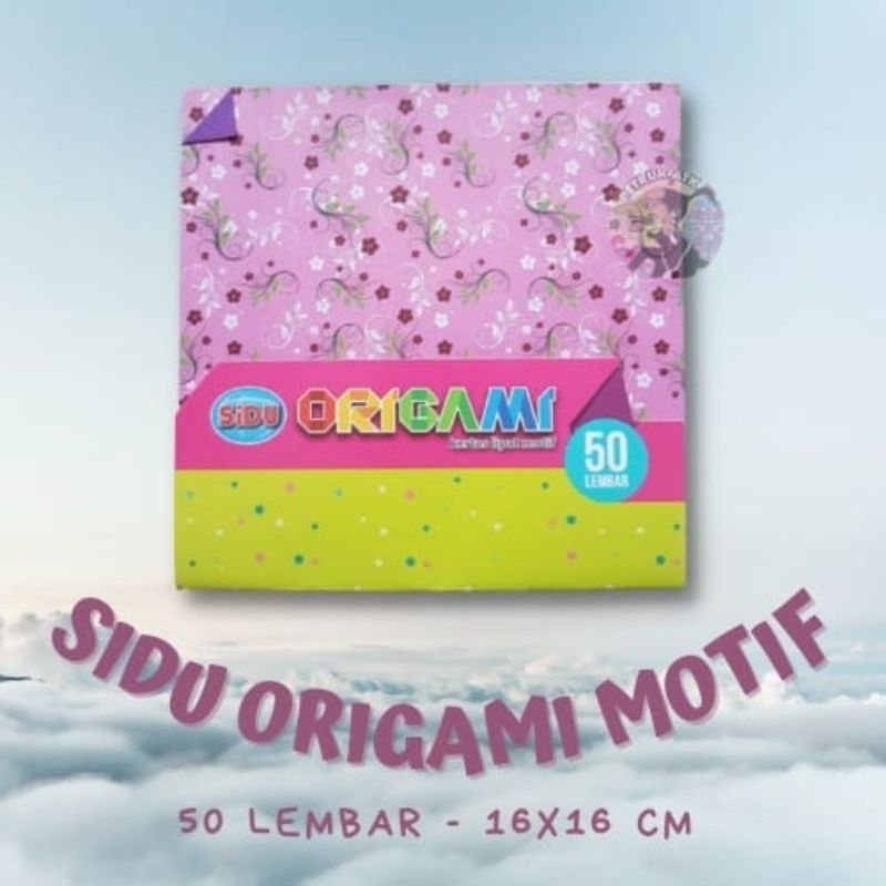 Jual Kertas Lipat Origami Sidu Motif S Shopee Indonesia