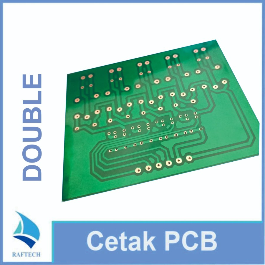 Jual Jasa Cetak PCB Double Layer FR4 Full Masking Jalur Masking