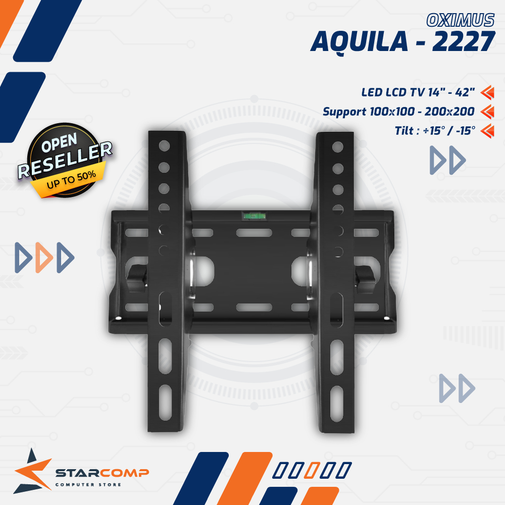 Jual Bracket Tv Led Lcd Monitor Oximus Aquila Wall Mount Tilt Shopee Indonesia