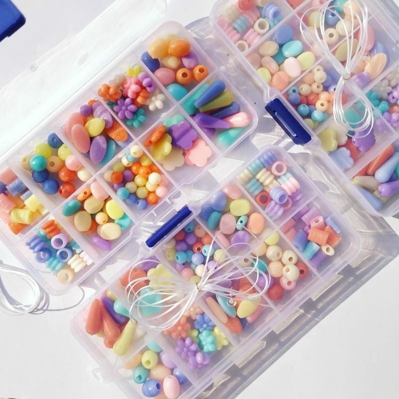 Jual 3D BEADED DIY/ Kotak Manik Meronce/ meronce manik free box sekat ...