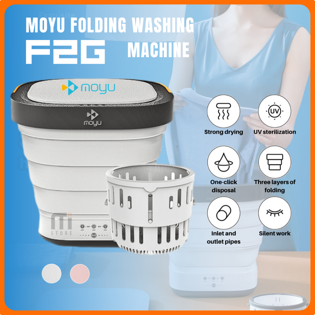 Jual MOYU Portable Mini Washing Machine Electric Mesin Cuci Touch Foldabe Shopee Indonesia