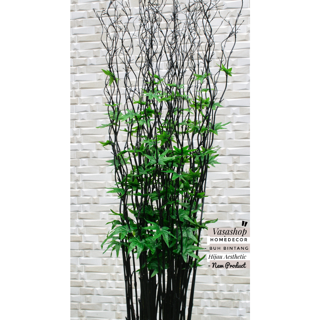 Jual Perlengkapan Rumah Tanaman Artifisial 15 Btg Bambu Ulir Hitam ...