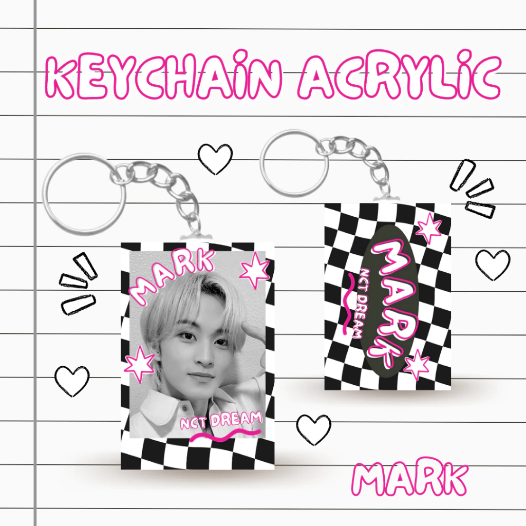 Kunci Rantai Akrilik NCT DREAM K-Pop dan Aksesoris Keychain