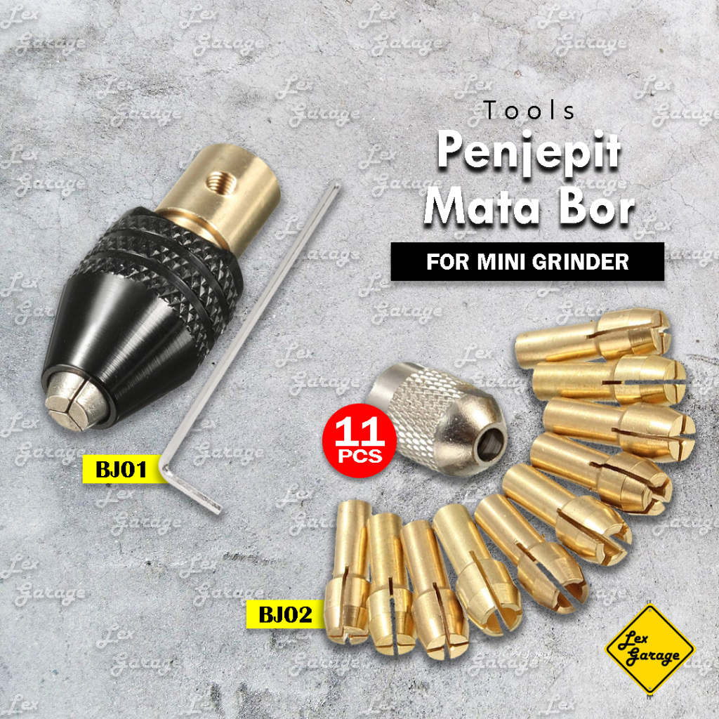 Jual Kepala Bor Mini Drill Chuck Adapter Collet Chuck Gerinda Mini