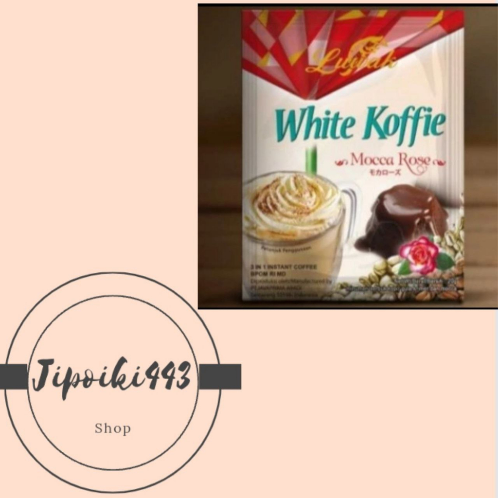 Jual kopi luwak white koffie shacet rasa mocca rose 20gr | Shopee Indonesia