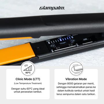 Glampalm Catokan Pelurus Rambut Vibrate Hair Straightener GP225AL