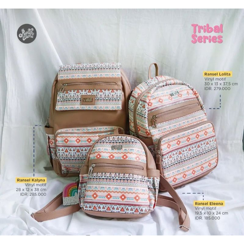 Jual Tas Rumah Warna Ransel Kalyna motif Tribal | Shopee Indonesia