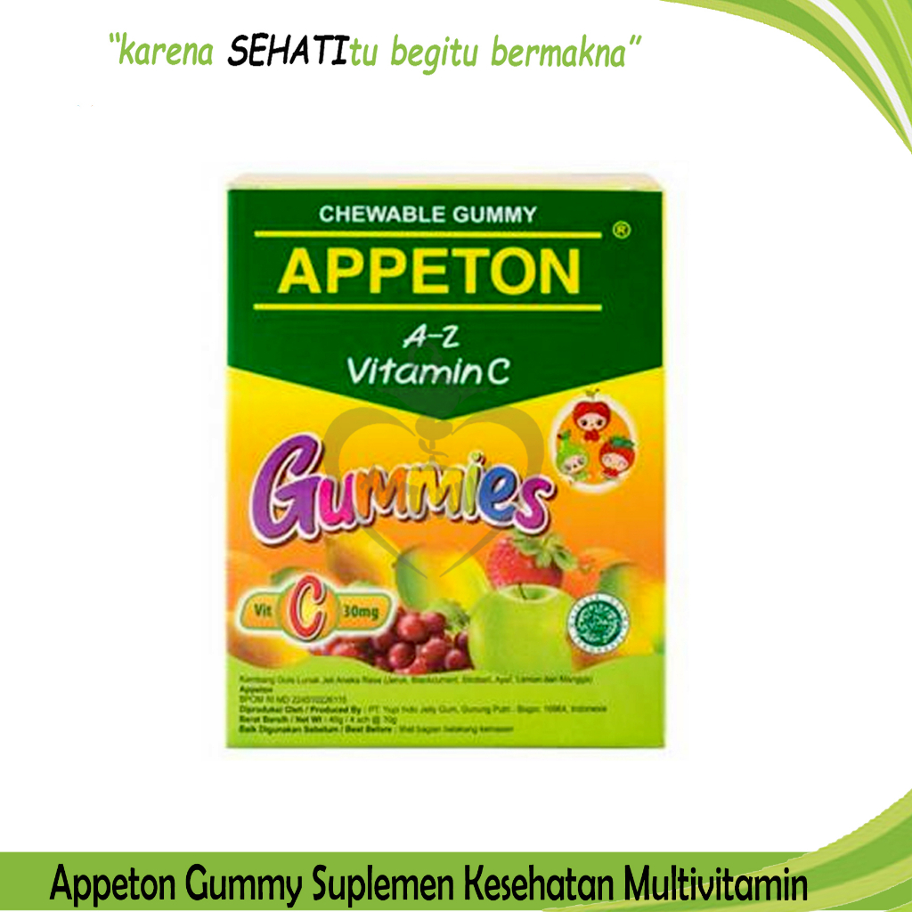 Jual Appeton Chewable Gummy Sachet Permen Kunyah Rasa Buah Shopee