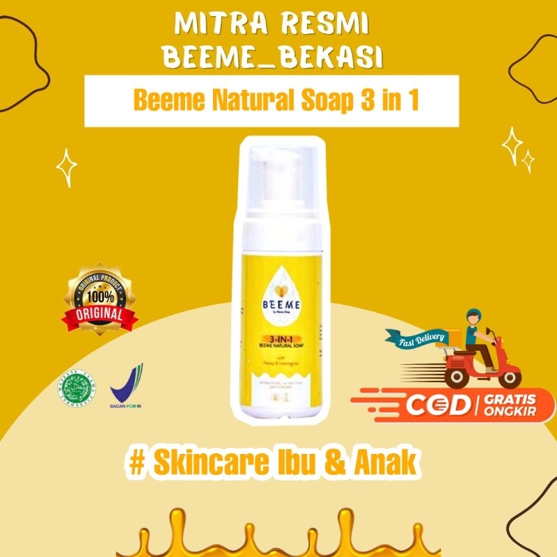 [READY] BEEME NATURAL SOAP 3 IN 1