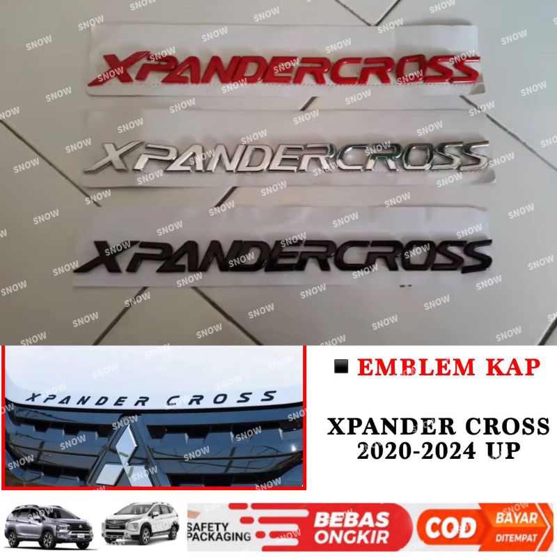 Jual Emblem Kap Mesin Mobil Xpander Cross Hitam