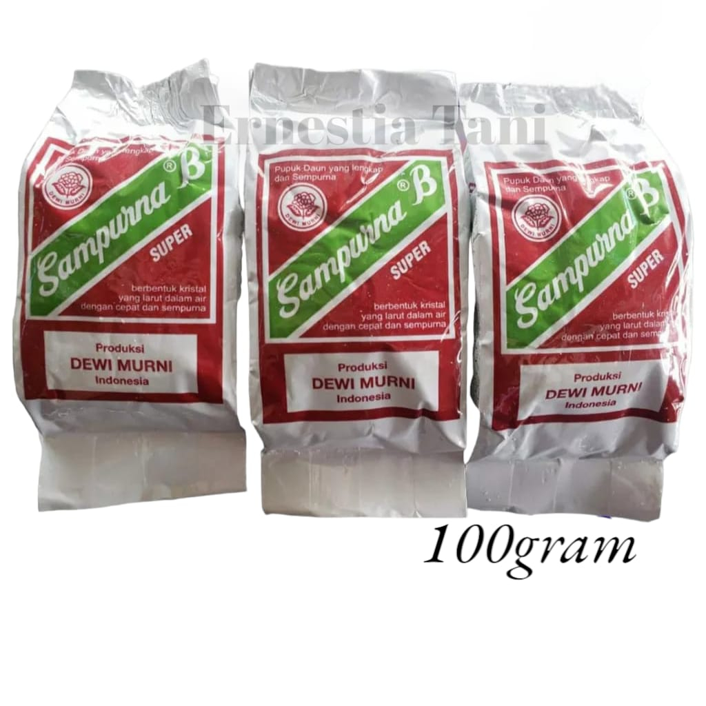 Jual PUPUK SAMPURNA B 100 GRAM SEMPURNA KEMASAN PABRIK 100% Original ...