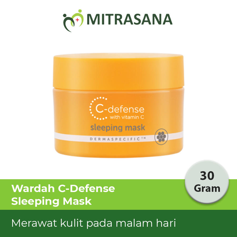 Jual Wardah CDefense Sleeping Mask 30 g Gel dengan HiGrade Vitamin C