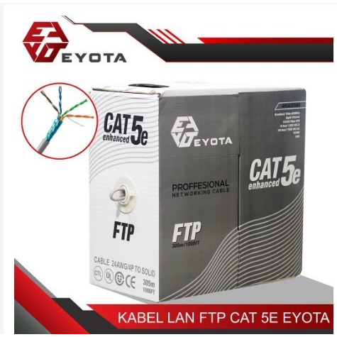 Jual Kabel Lan Eyota Cat E M Outdoor Ftp Cable Lan Rj Roll Cat E Shopee Indonesia