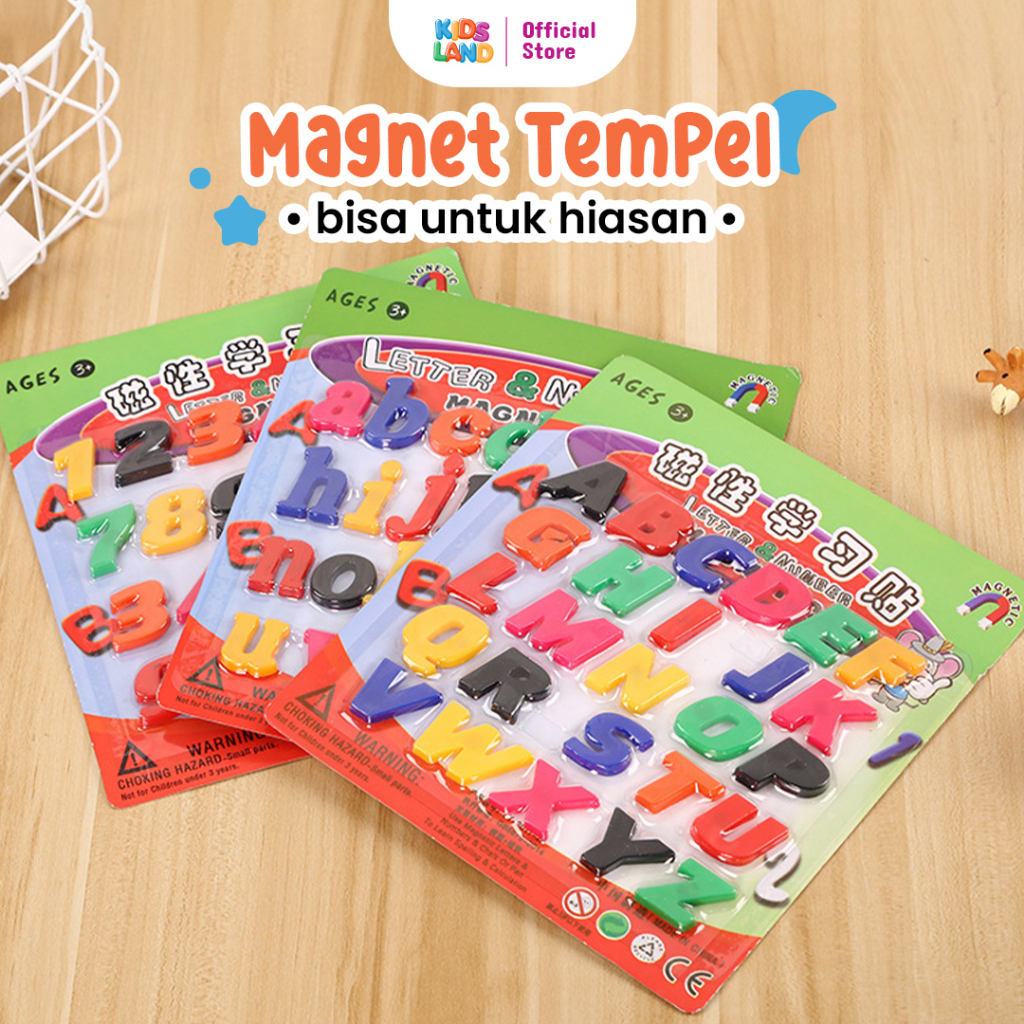 Jual KIDS LAND - Mainan Magnet Tempel Kulkas Anak Edukatif Magnetic ...