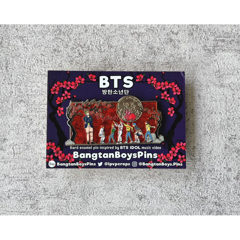 Jual [READY STOCK+] BTS IDOL Enamel Pin Badge | BANGTAN RM JIN SUGA J ...