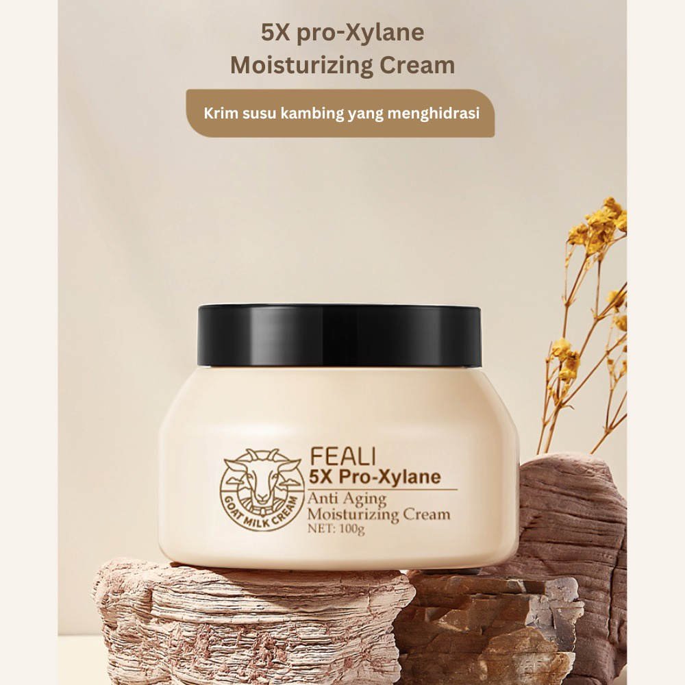 Jual FEALI Moisturizer Cream and Goat Milk AntiAging Pelembab Wajah