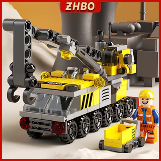 ZHBO Mainan Balok Susun 147Pcs Polisi SWAT City model balok 3d diy puzzle mainan anak laki laki