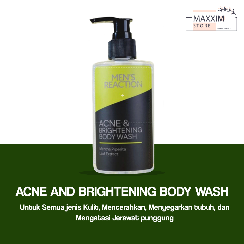 Jual Men's Reaction Acne Brightening Body Wash Original Shopee Indonesia