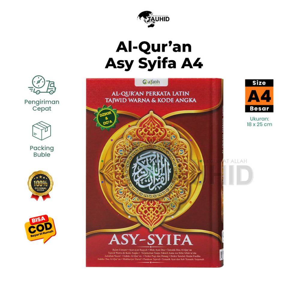 Jual Mushaf Al Quran Asy-Syifa Mudah Baca Terjemah Perkata Latin Tajwid ...