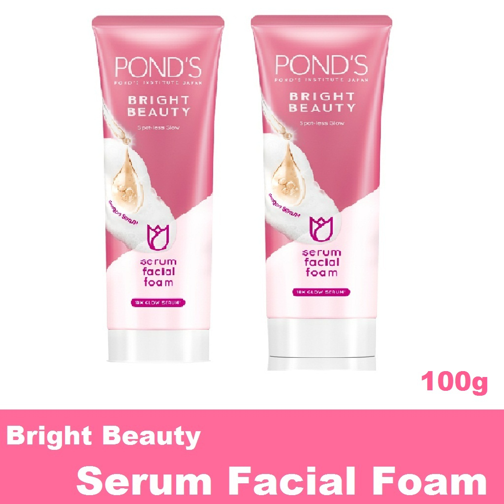 Jual Ponds Bright Beauty Serum Facial Foam Sabun Muka With Hyaluronic