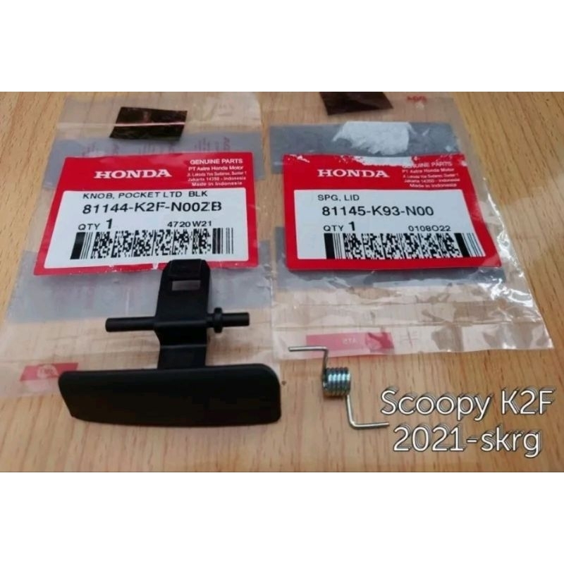 Jual 81144-K2F-N00ZB Knob Pocket Lid R seat New Scoopy fi esp dan Per ...