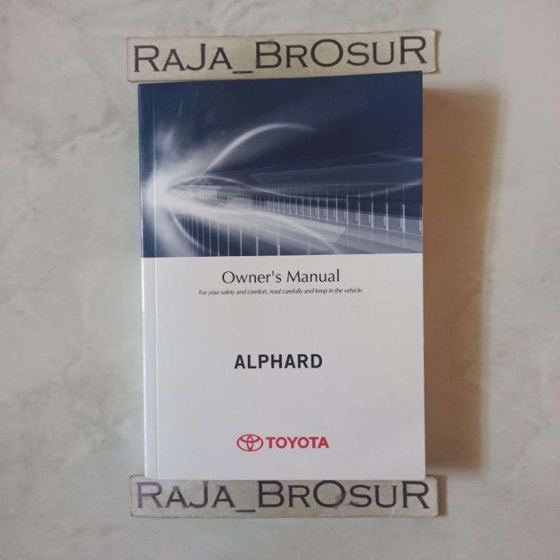 Jual Owners Manual Book/Buku Pedoman Pemilik Toyota Alphard Gen 2 2008 ...