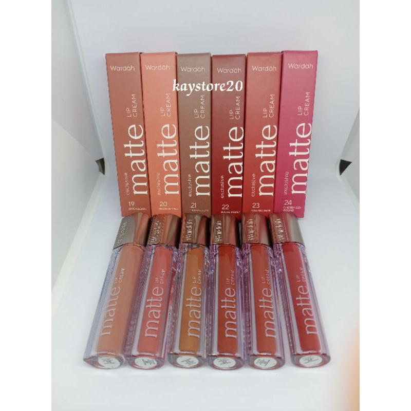 Jual BARU WARDAH EXCLUSIVE MATTE LIP CREAM - NEW SHADE | Shopee Indonesia