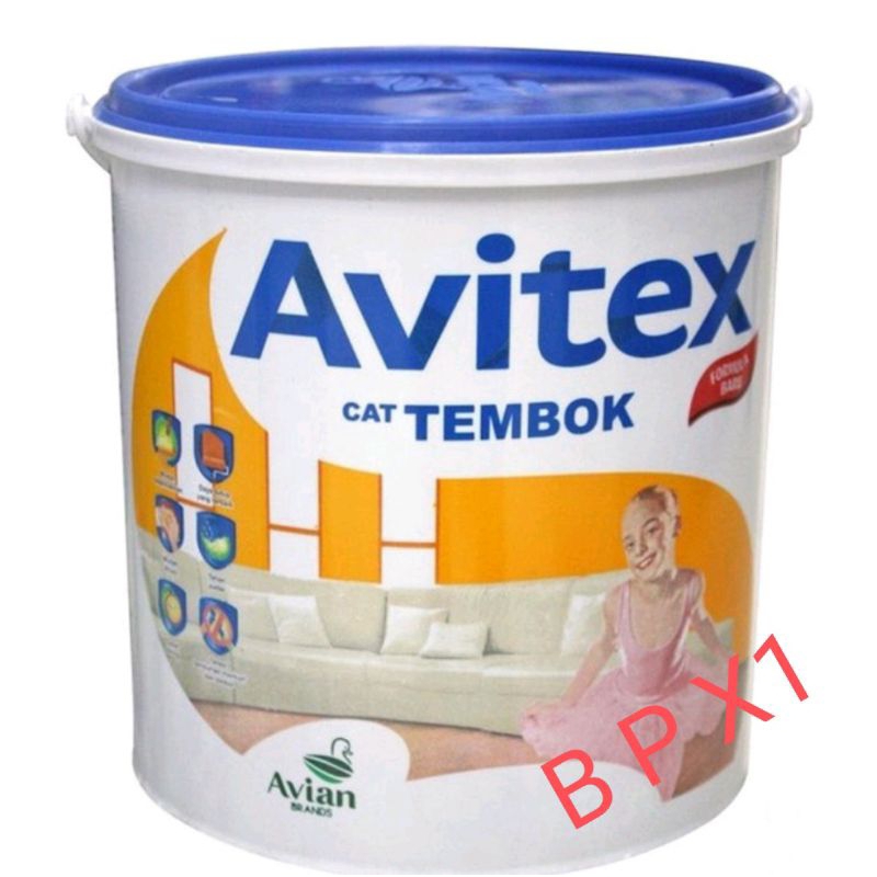 Jual Cat Tembok Avitex Interior 5 Kg Abu2 Shopee Indonesia