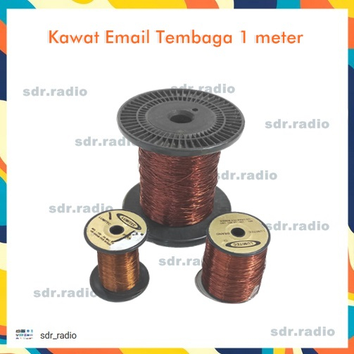 Jual Kawat Email kawat Tembaga 1 meter diameter 0.5mm 0,5 mm permeter