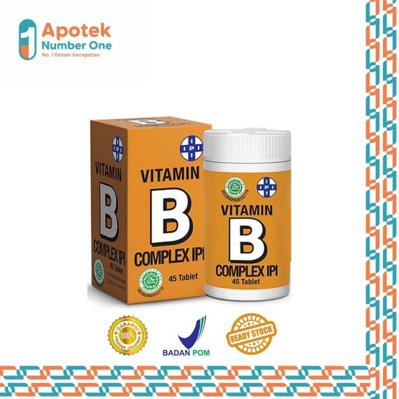 Jual VITAMIN B COMPLEX IPI Isi 45 Tablet | Shopee Indonesia