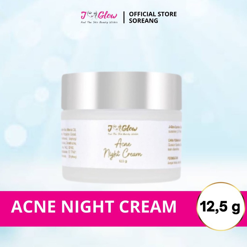 Jual Jglow Skincare Acne Night Cream/Cream Malam Acne 12,5g Shopee