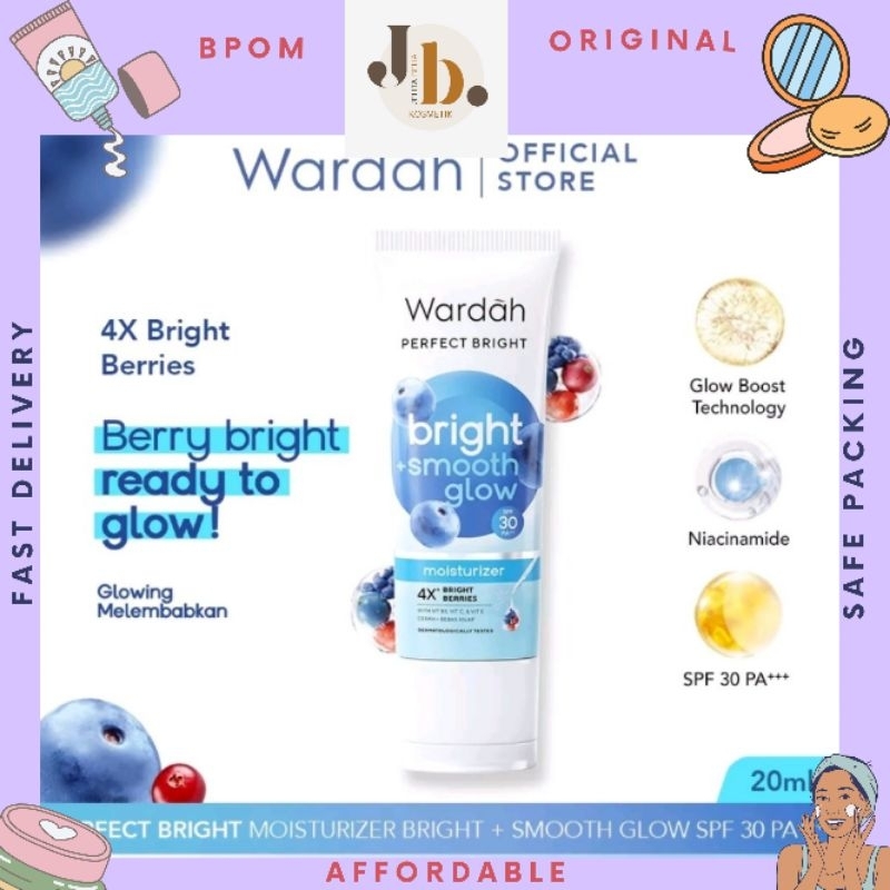Jual JB KOSMETIK| WARDAH SMOOTH N GLOW MOISTURIZER dan Wardah Perfect ...