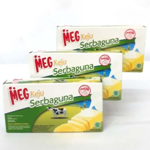 Jual MEG Keju Serbaguna Keju Cheddar 165gr | Shopee Indonesia