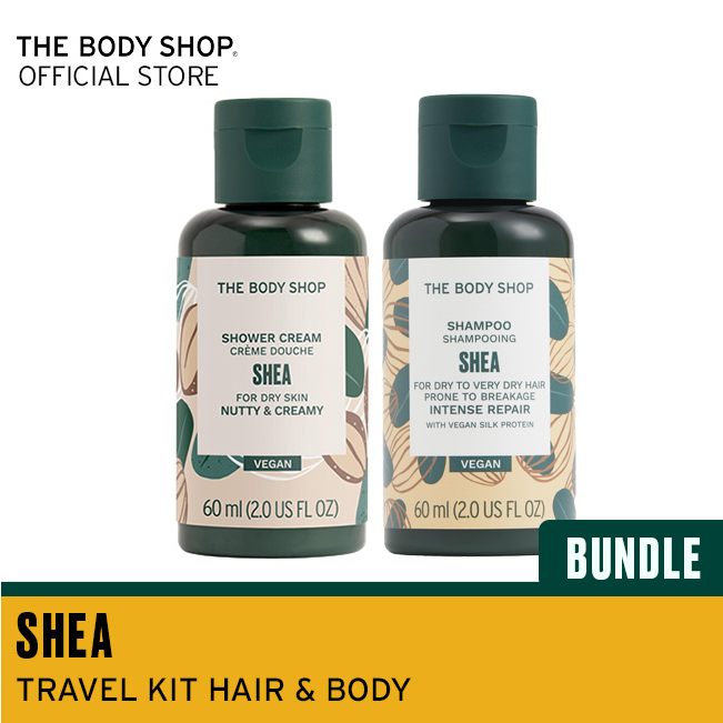 Jual The Body Shop Travel Kit Hair & Body Shea Bundle Shopee Indonesia