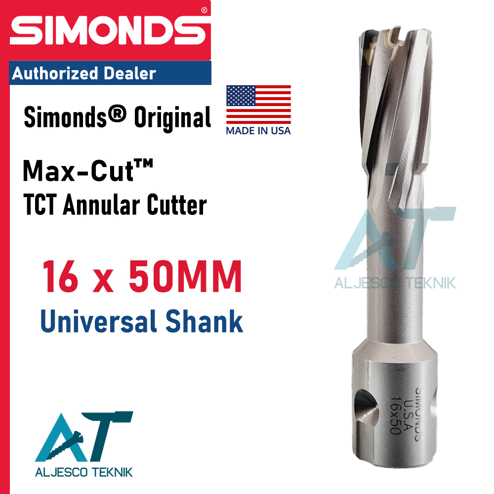 Jual SIMONDS MATA BOR MAGNET 16MM 16 MM TCT ANNULAR CUTTER JET BROACH ...
