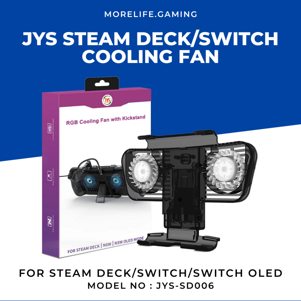 Jual JYS RGB Steam deck cooling fan, Nintendo switch Oled cooling fan