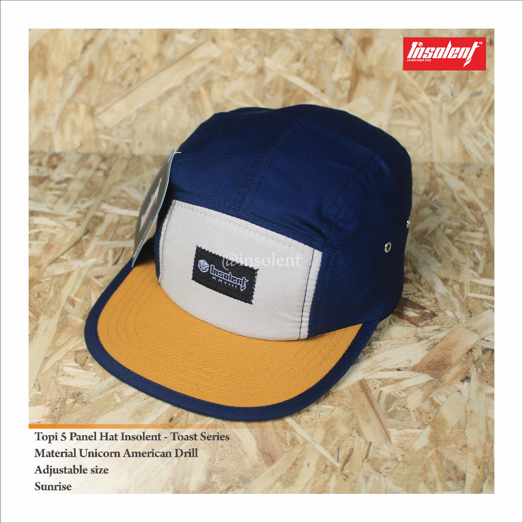 Jual Insolent - Topi 5 Panel Hat Toast Series Bahan American Drill ...