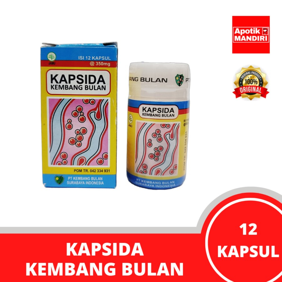 Jual Kapsida Kembang Bulan 12 Kapsul Obat Gatal Bisul Jerawat