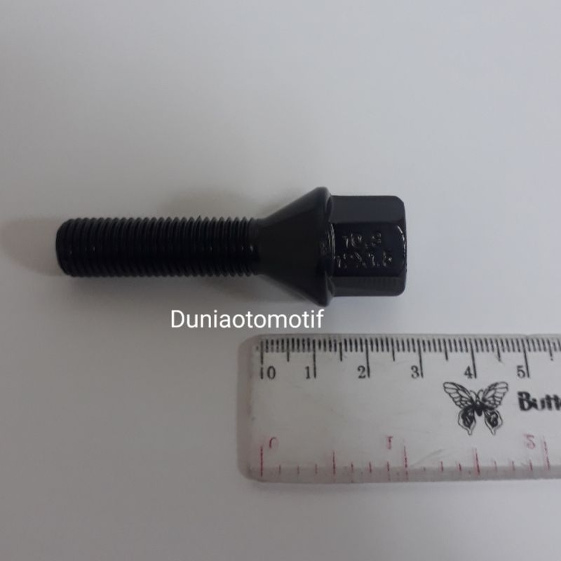 Jual Baut Roda Mercy / BMW 12mm x 1.5 Hitam Panjang Ulir 4cm | Shopee ...