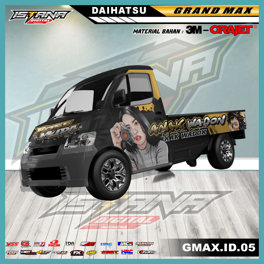 Jual DECAL STICKER Daihatsu Grand Max Pickup FULL BODY - GMAX.ID.05 ...