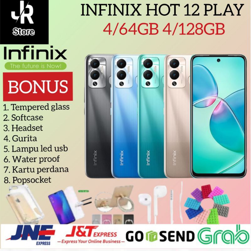 Jual Infinix Hot 12 Play Ram 4gb 128gb 464gb Garansi Resmi Infinix Shopee Indonesia 