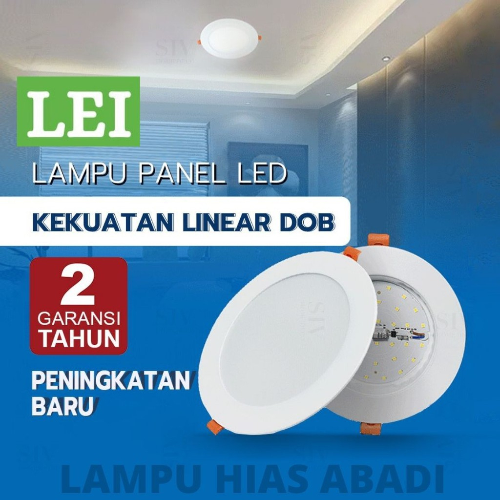 Jual LAMPU DOWNLIGHT LED PANEL 12 WATT BULAT 6W 9W 12W 18W PLAFON INBOW ...