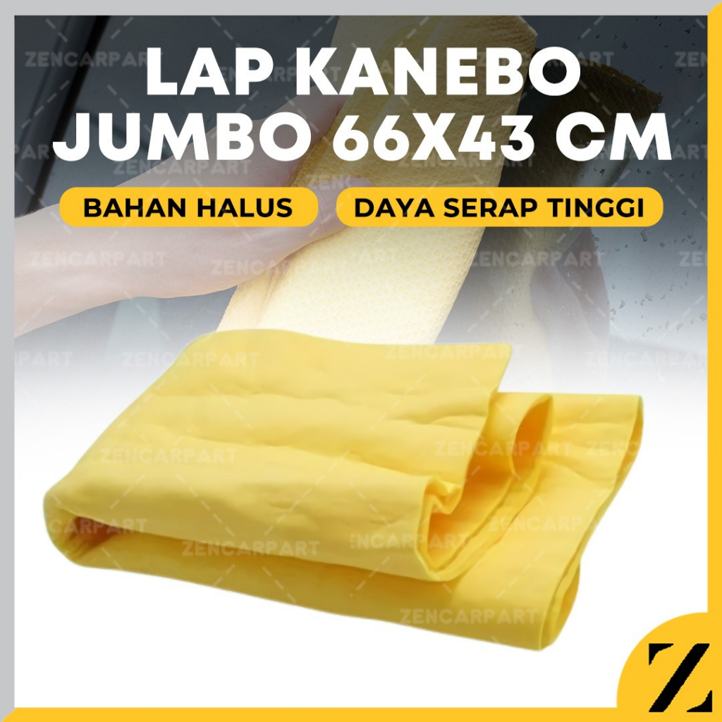 Jual Kain Kanebo Jumbo Chamois Lap Motor Mobil Kaca Serat Tebal X