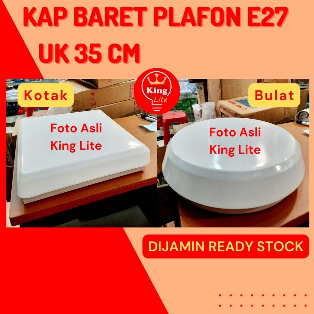 Jual Kap Lampu Baret Plafond E Ukuran Cm Shopee Indonesia