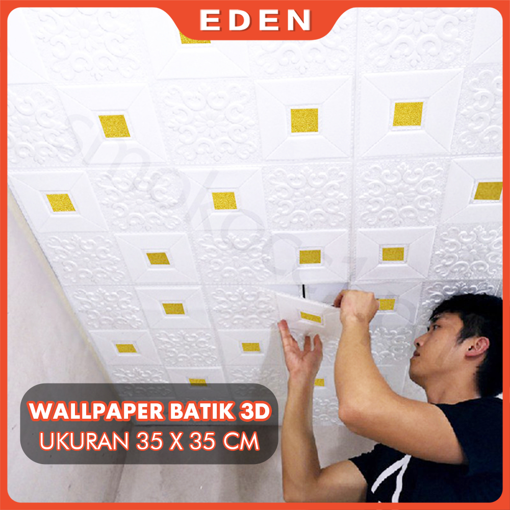 Jual Paling Murah Wallpaper Dinding 3d Foam Motif Batik Wallsticker