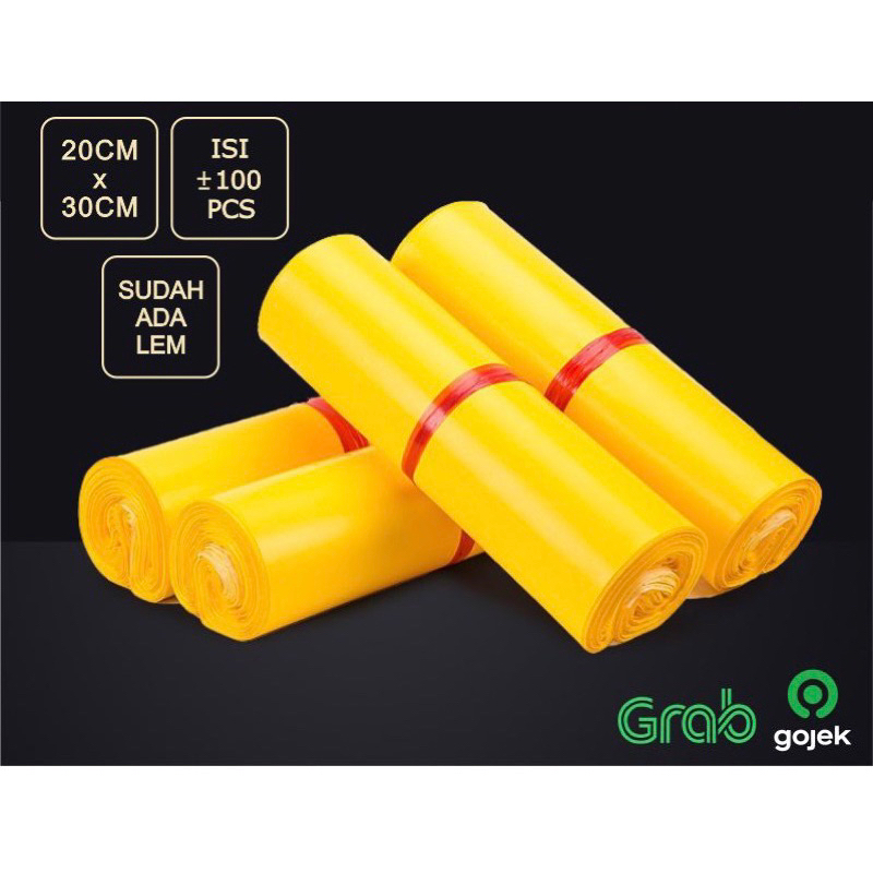 Jual Plastik Packing Polymailer 20CM x 30CM Kuning | Shopee Indonesia