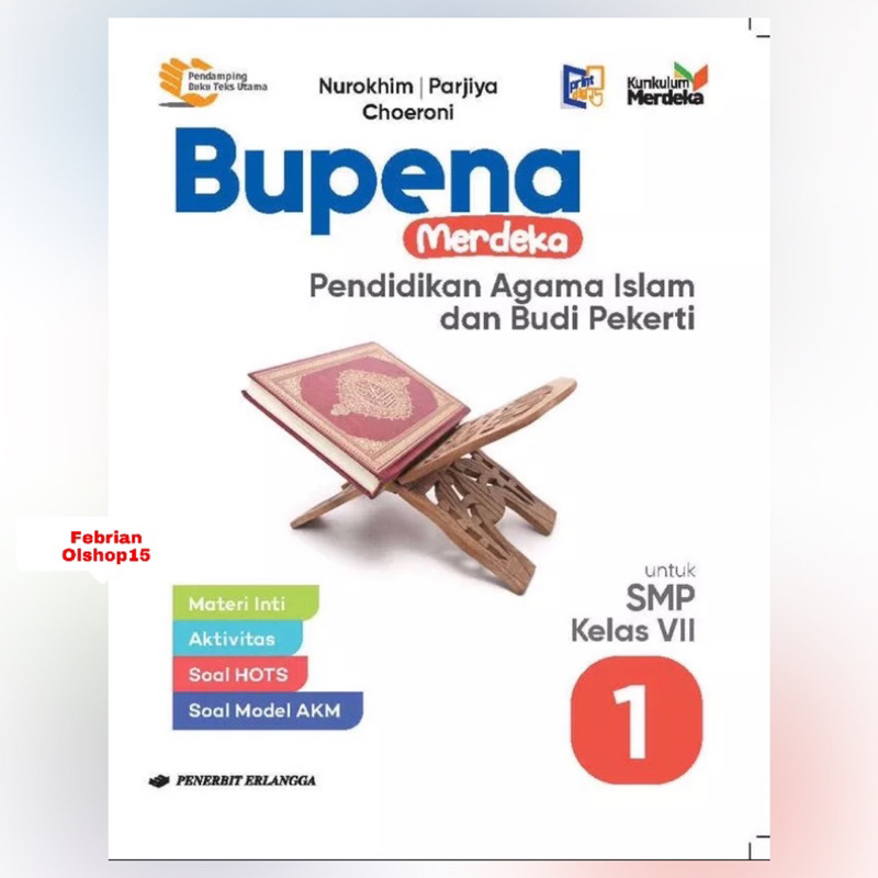 Jual Buku Bupena Agama Islam Dan Budi Pekerti Smp Mts Kelas 7 Vii Kurikulum Merdeka Shopee